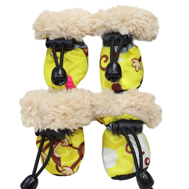 Dog Winter Warm Anti-skid Rain Shoes Thick Shoes