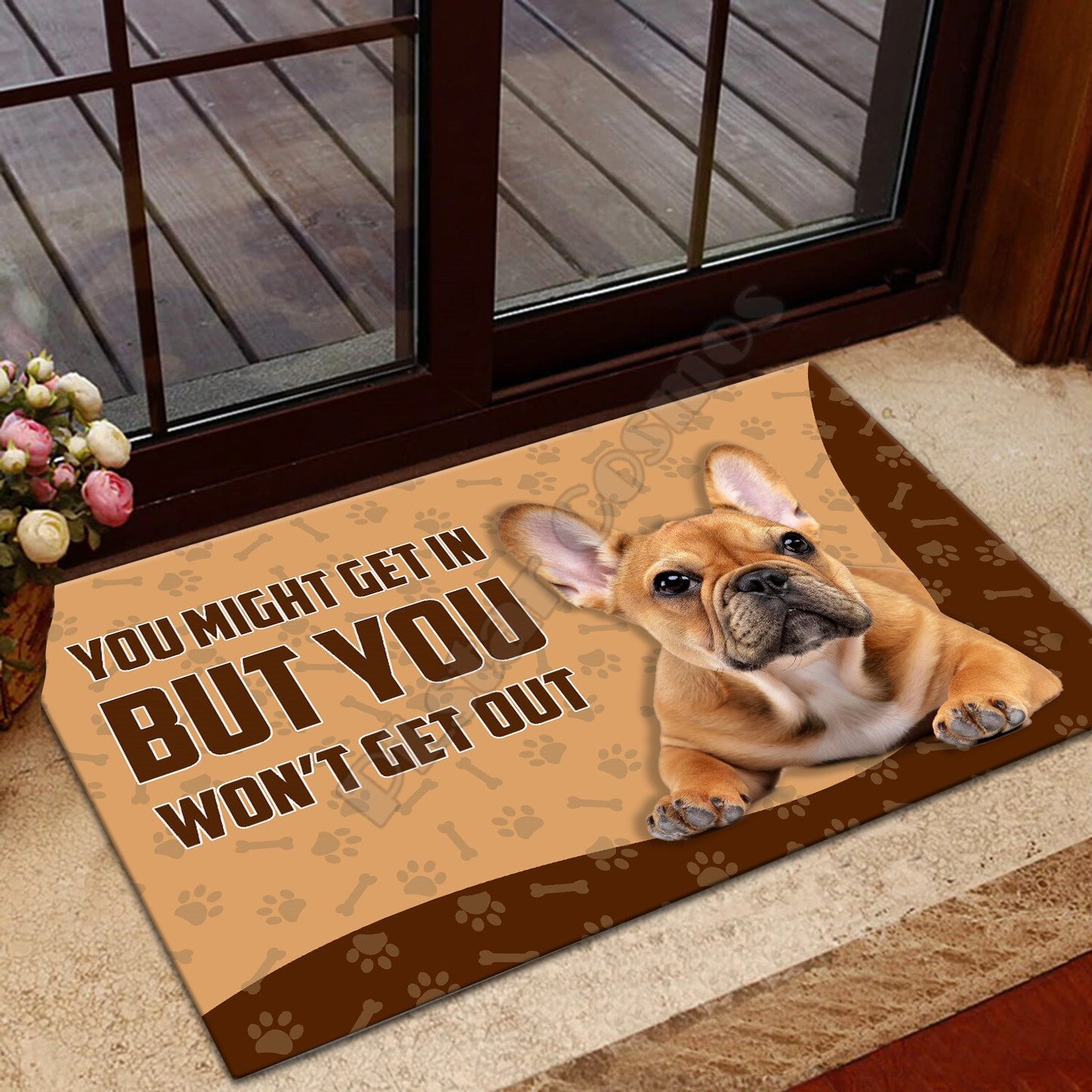 French Bulldog Doormat Door Floor Mats Decor Porch