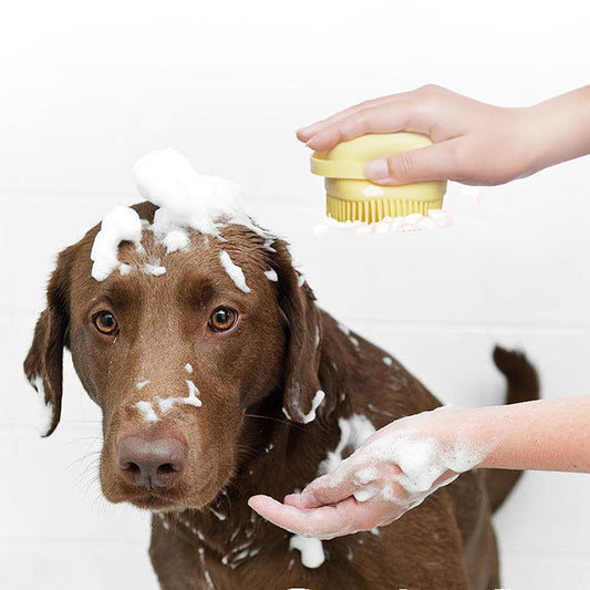 Super Soft Silicone Dog Bath Brush Pet Grooming