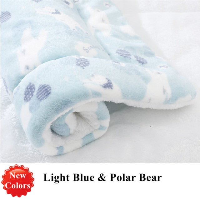 Soft Flannel Thickened Pet Soft Fleece Pad - Dog Bed Supplies