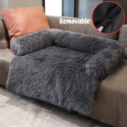 Dog Sofa Bed Cover Calming Plush Mat Removable Blanket - Dog Bed Supplies