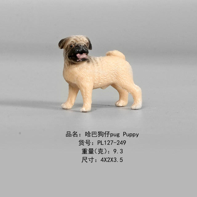 Terrier Pet Dog Hand Painted Models Toy