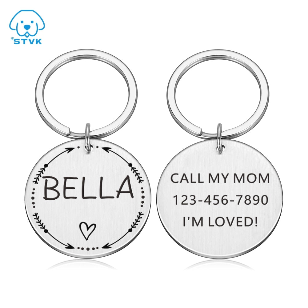 Customized Stainless Steel Dog ID Tag