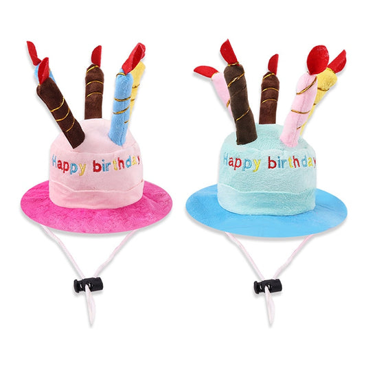 Plush Birthday Hat candle design