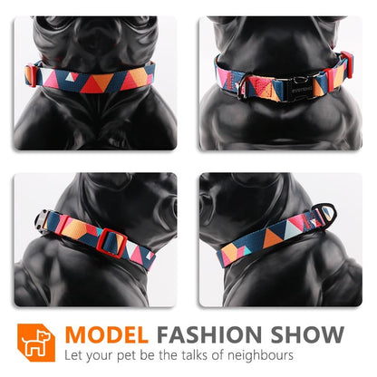 Plaid Dog Nylon Adjustable Collar