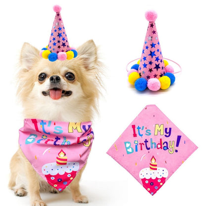 Cute Pet Dogs Birthday Caps