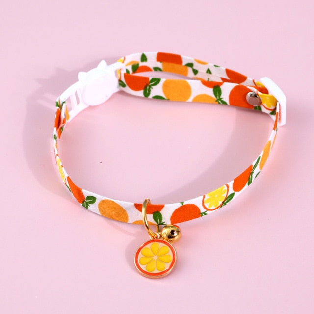 New Cute Fruit Print Breakaway Collar
