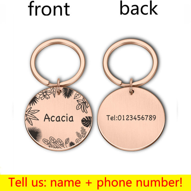 Personalized Dog or Cat ID Tags Collar Necklace