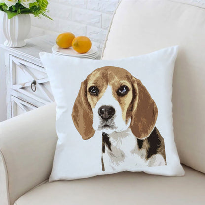 Dog Pillow Cases Pillowcases Cute Beagle Watercolor