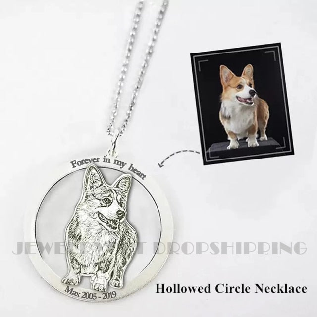 Customized Pet Engrave 925 Sterling Silver Necklace