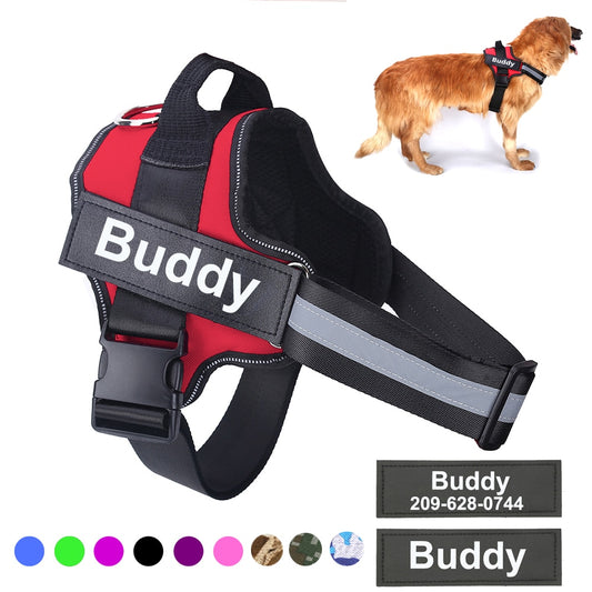 Personalized Dog Harness NO PULL Reflective - Dog Bed Supplies