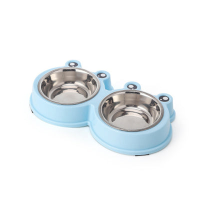 Dog Bowl Food Water Feeder Stainless Steel
