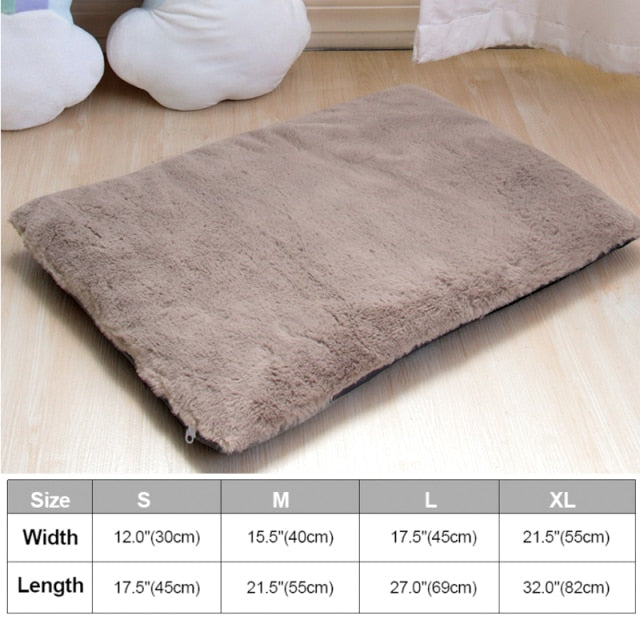 Winter Thick Dog Cat Mat Warm Fleece Bed - Dog Bed Supplies