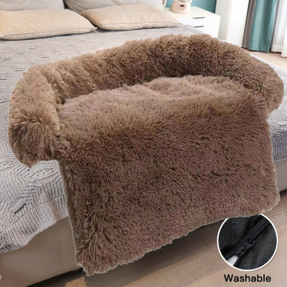 Large Pet Bed Long Plush Warm Bed Sofa Mat - Dog Bed Supplies