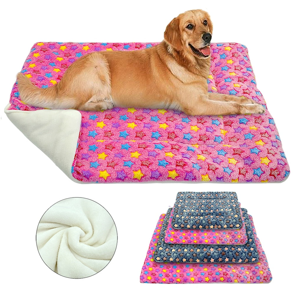 Thick Bed Mat Soft Fleece Dogs Cushion Mattress