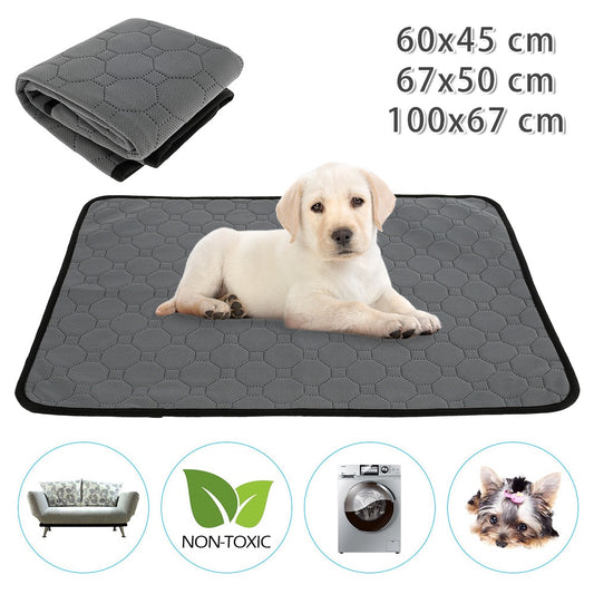 Anti-slip Dog Pee Pad Blanket Reusable Absorbent - Dog Bed Supplies