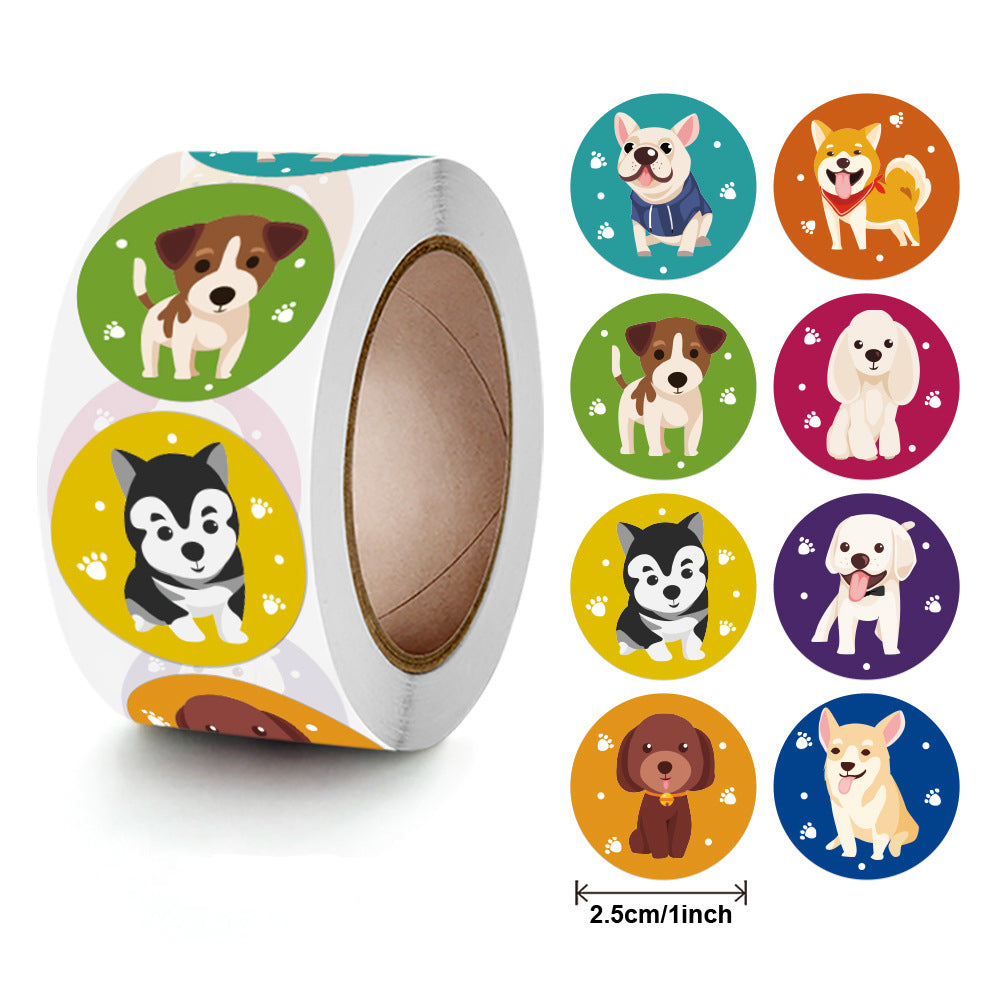 Cartoon Dog Reward Stickers for Kids