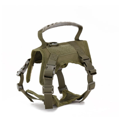 Military Tactical Dog Harness Vest Collar