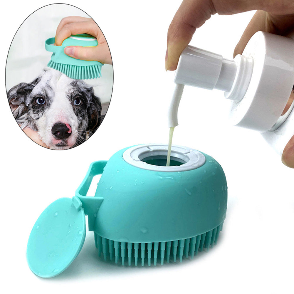 Dog Bath Brush Gloves Massage Brush Comb Pet Grooming