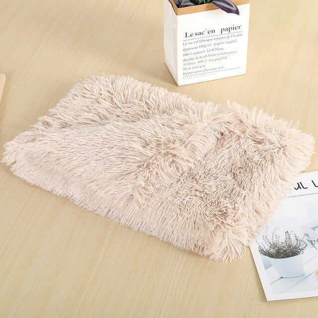 Long Plush Blankets Dog Bed Mats - Dog Bed Supplies