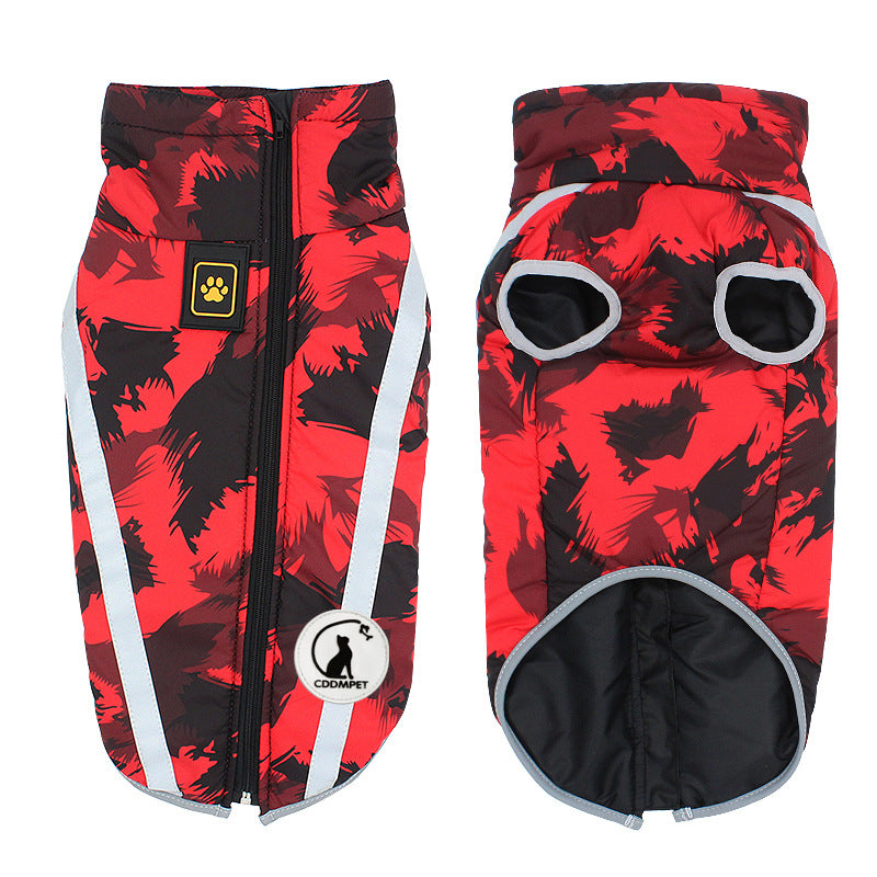 Waterproof Large Dog Jacket Reflective