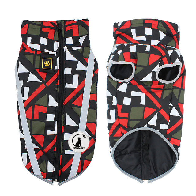 Waterproof Large Dog Jacket Reflective