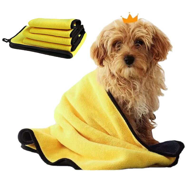 Towel Bath Absorbent Soft Lint-free Dogs Bath Pet Grooming