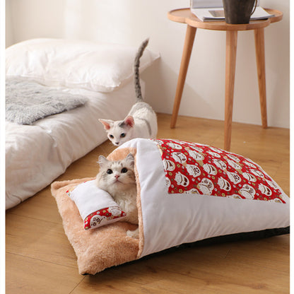 Washable  Winter Warm Cat Bed House