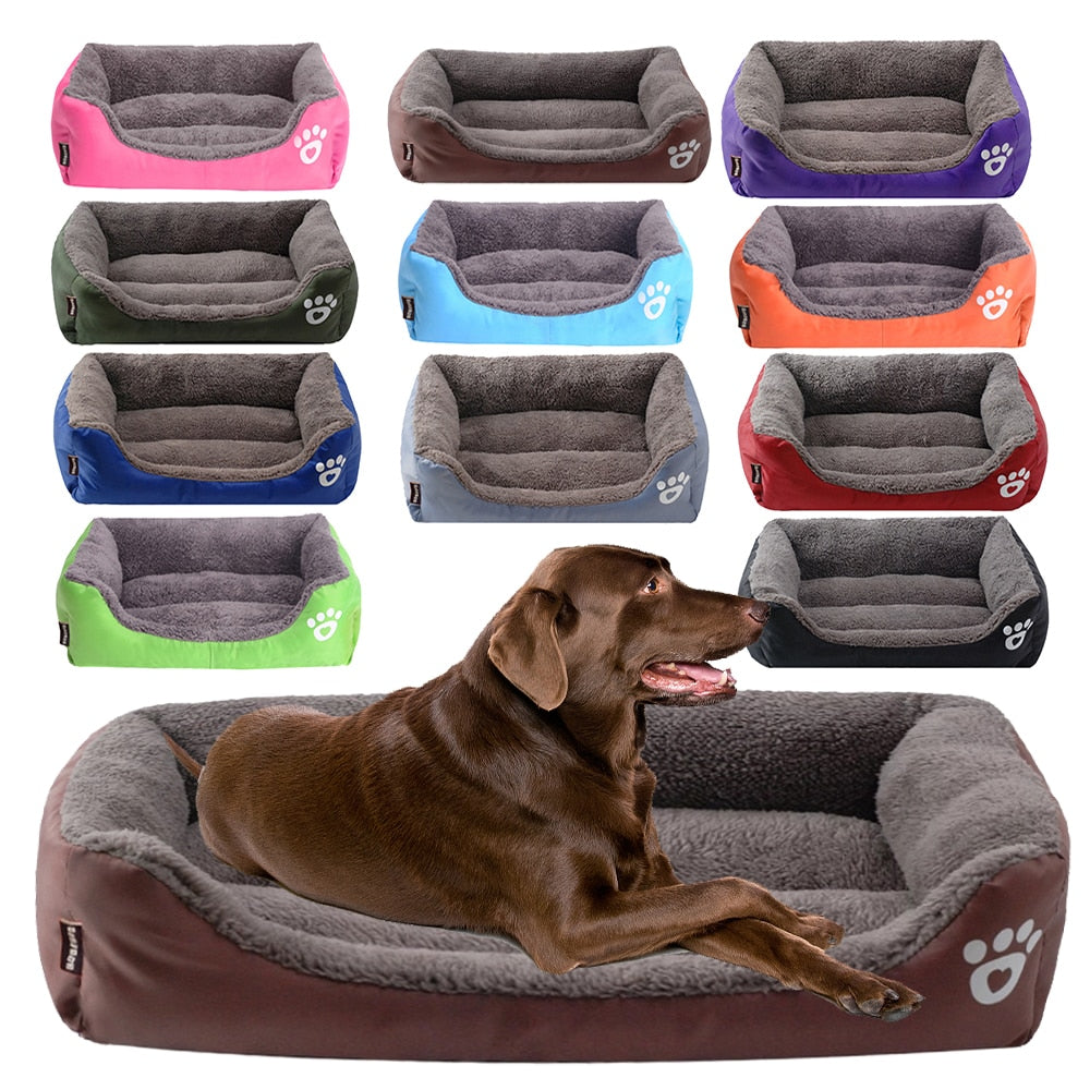 Winter Warm Large Dog Sofa Bed Dog Kneel Mats House - Dog Bed Supplies