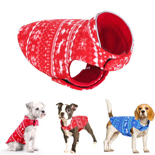 Reversible Fleece Dog Jacket Vest