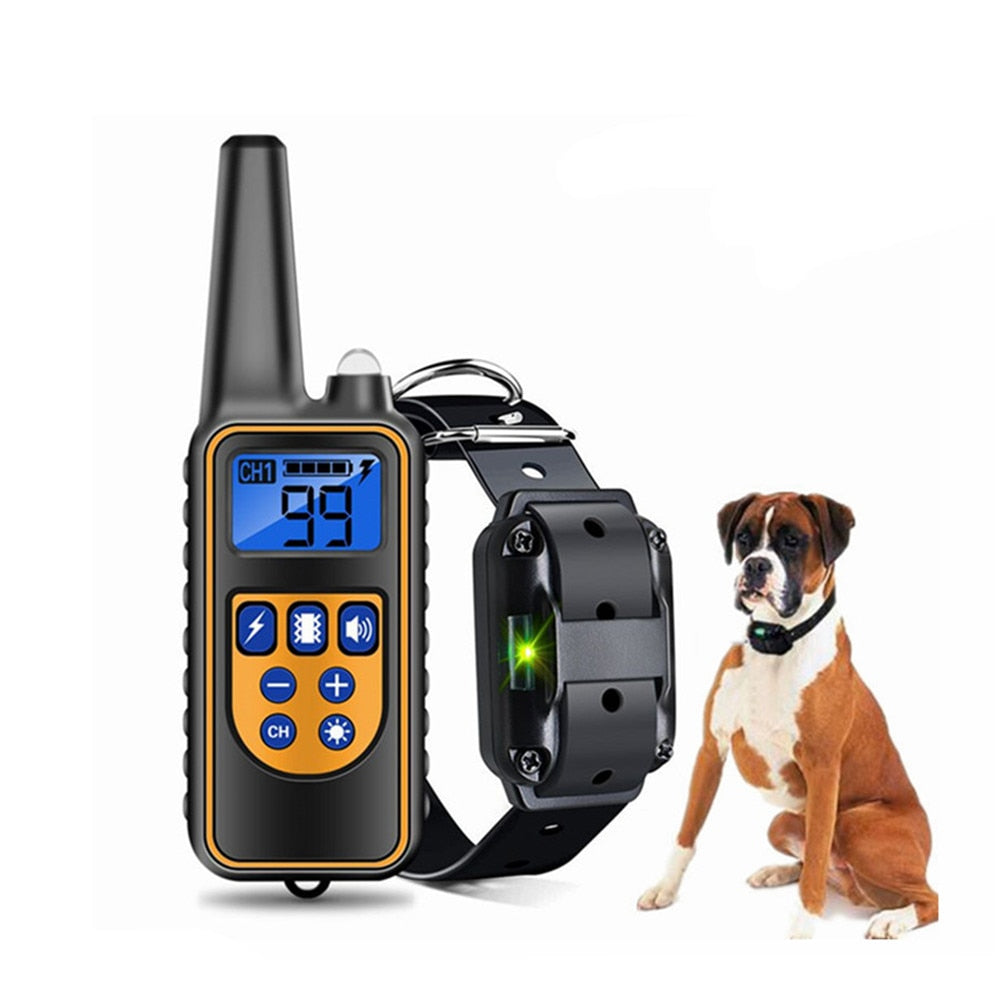 Electric Dog Training Collar Bark-stop Remote Control