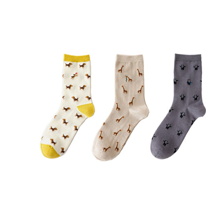 Caramella Men Socks Cute Dog Socks