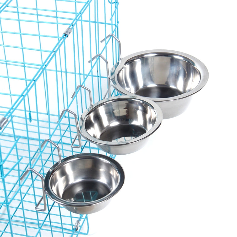 Hanging Bowl Cup Coop with Wire Hook for Dogs