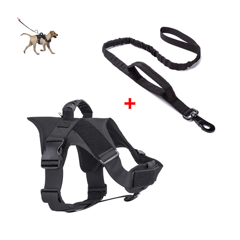 Tactical Dog Harness and Leash Set