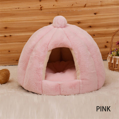 Warm Cozy Pet Dog House Cat Bed
