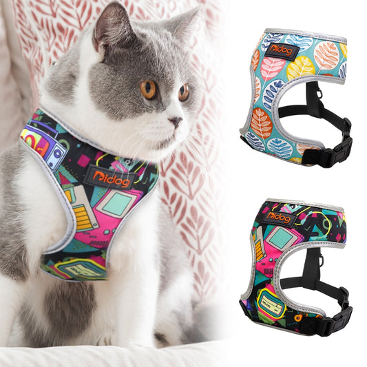 Nylon Cat Harness Adjustable Pet Vest
