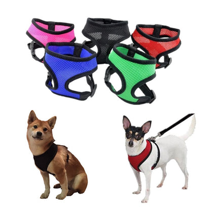 Adjustable Soft Breathable Dog Harness Nylon Vest