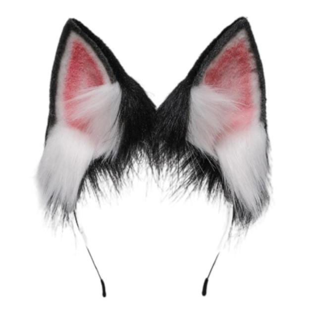 Girls Plush Animal Dog Ears Hair Hoop