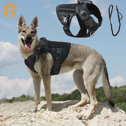 Military Tactical Dog Harness and Leash For Dog