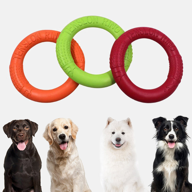 Portable Dog Chew Toys Flying Discs Dog Training Ring