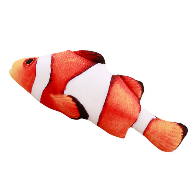 Mint Fish Pillow Plush Dog Toys