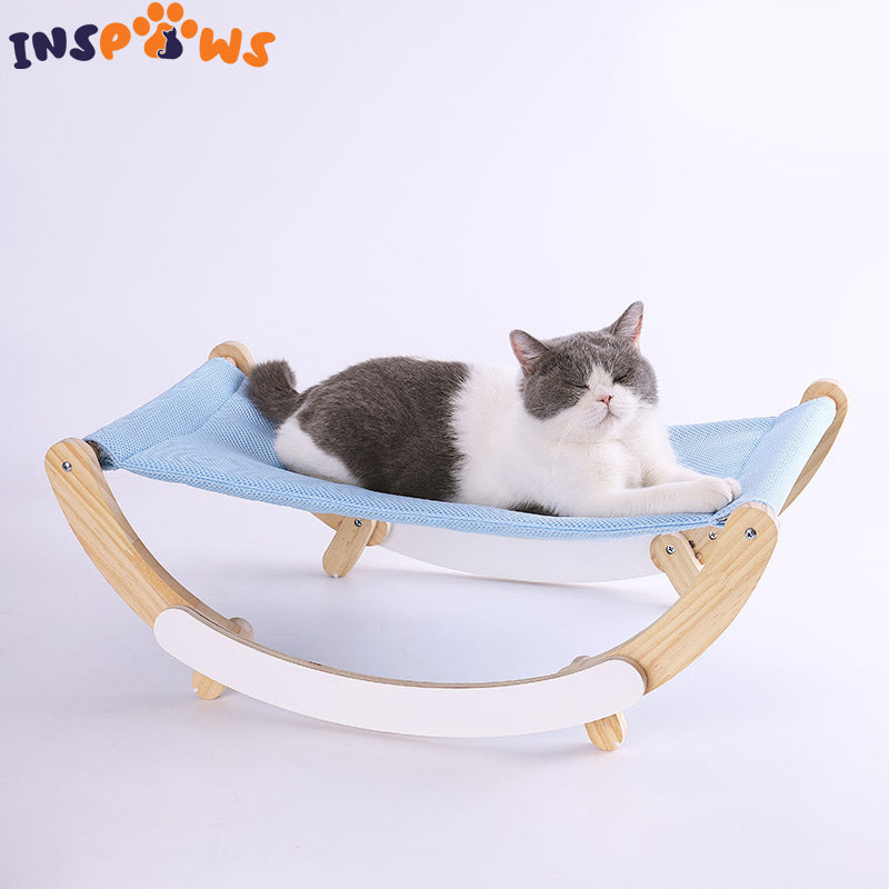 New Moon Swing Bed Wood Hammock for Puppy