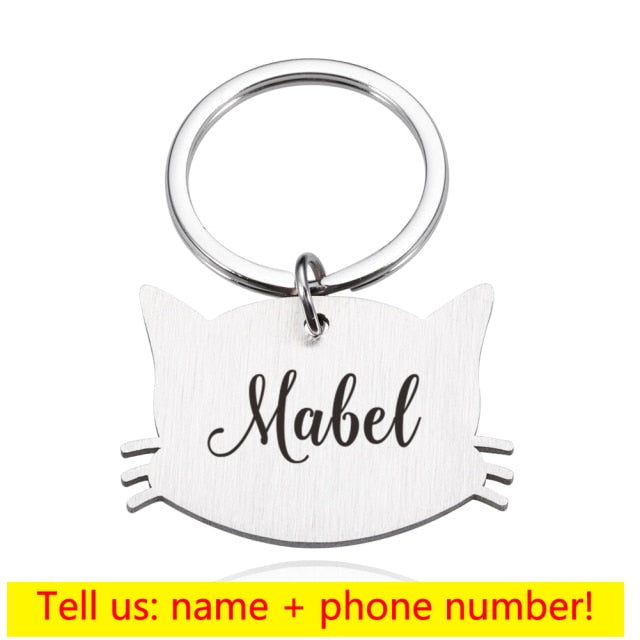 Personalized Plate Pet Tag Dogs Collar