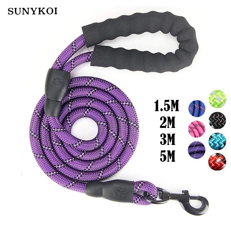 Dog Leash Strengthen Reflective Rope