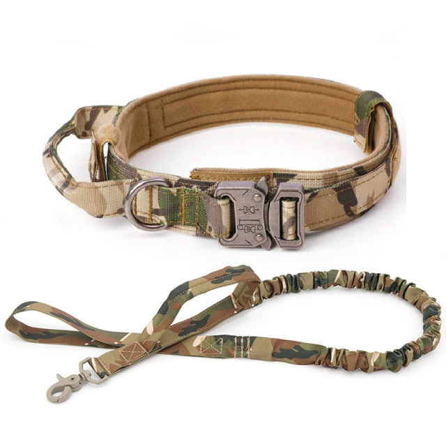 Dog Collar Adjustable Tactical Dog Collar And Leash Set