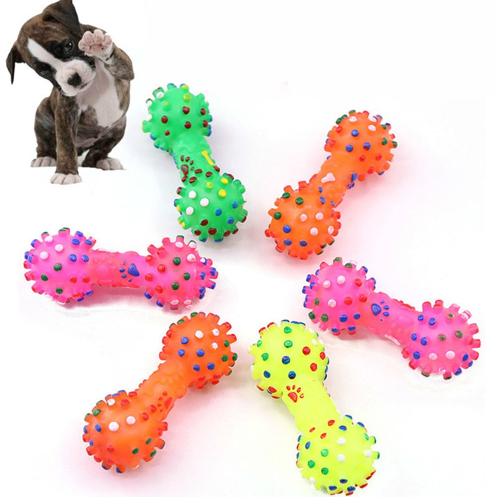 Pet Chewing Toy Polka Dot Squeaky