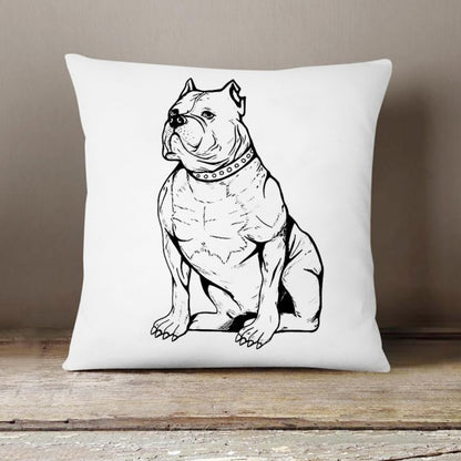 Bulldog Dog Print Cushion Case