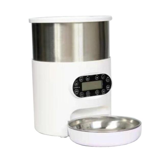 Dog Food Dispenser Stainless Steel  Bowl Medium-Sized