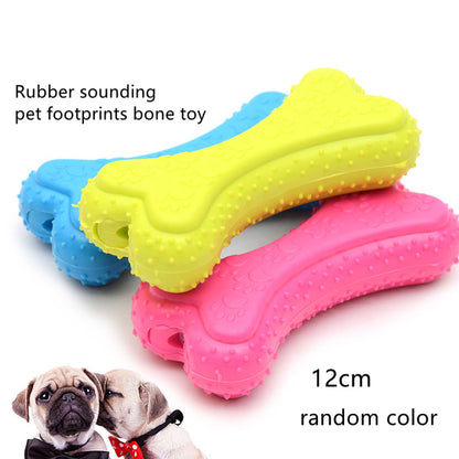 Small Dogs Rubber Bite Toy Teeth Cleaning Chew