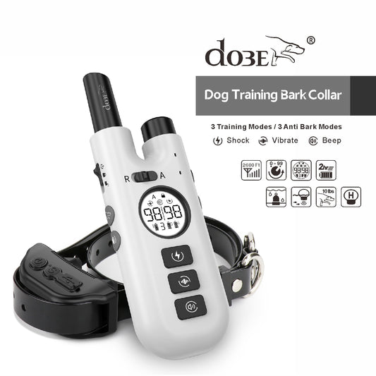 Dog Training 2 in 1 No Bark Control Collar Remote